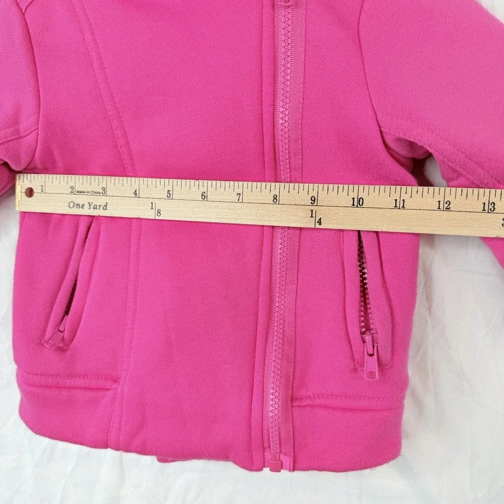 Nannette Girl SZ-3T shearling‎ Lined Pink Jacket Coat design on the back